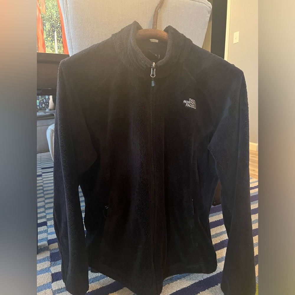 North Face Fleece Zip Up. Black